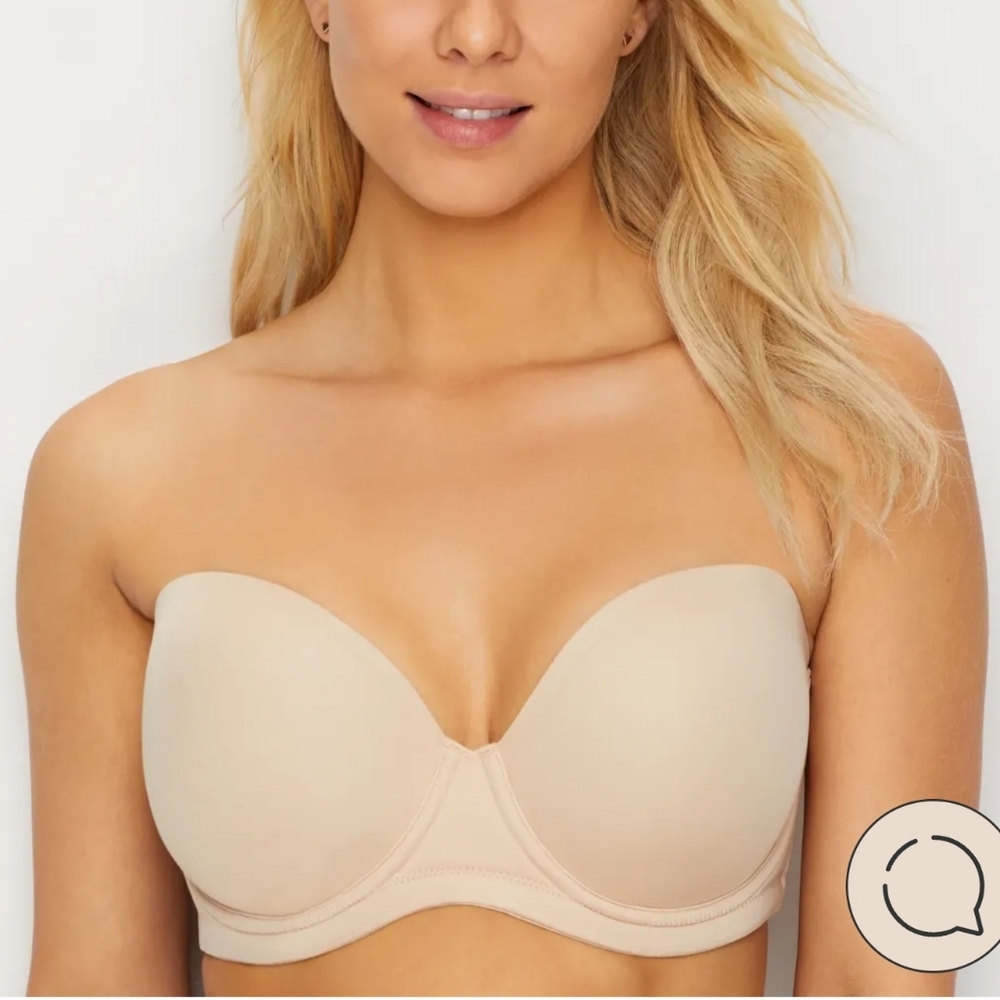 Wacoal Seamless Strapless Underwire Convertible Bra 34DDD - NO STRAPS
